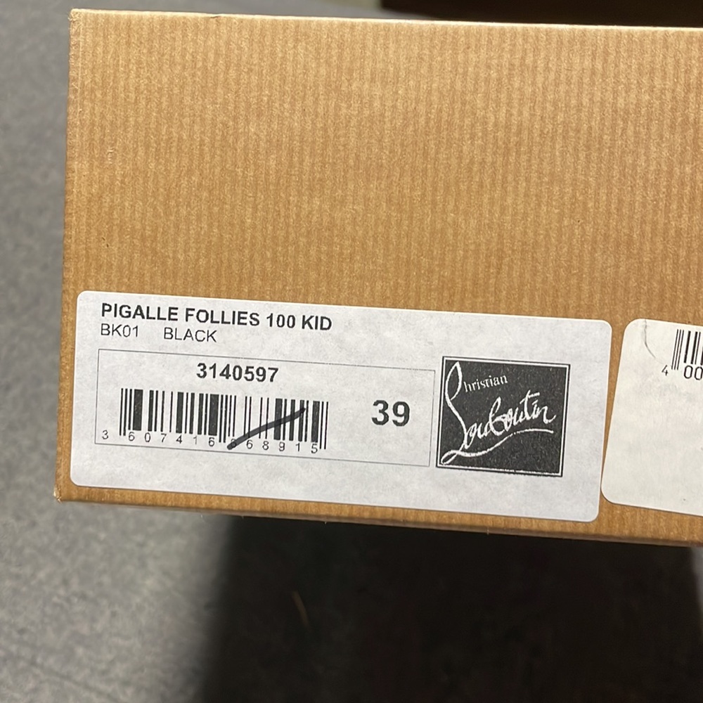 Christian Louboutin Pigalle Follies Kid 100, 39, black - Picture 8 of 12